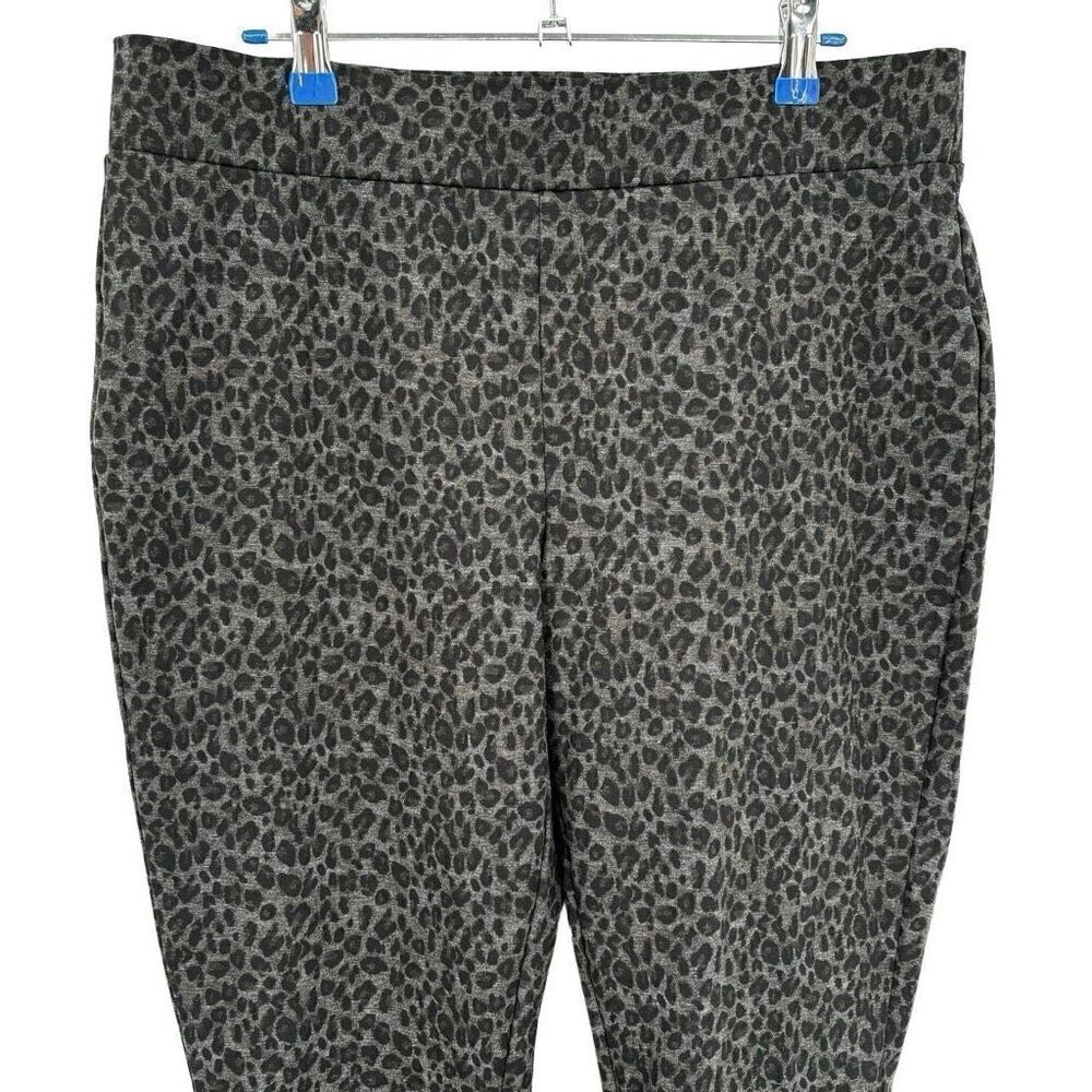 NYDJ Lift Tuck Technology Jodie Ponte Knit Animal Print Legging Pants‎ Size 10 - Picture 3 of 11